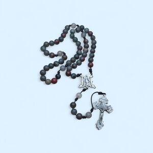 Bloodstone Italy Vigin Mary Vintage Rosary